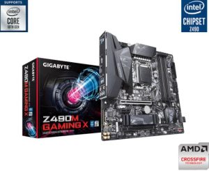 לוח אם למעבדי אינטל דור 10 Gigabyte Z490M Gaming X Micro-ATX